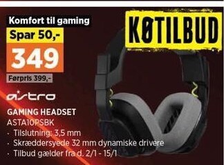 Power Gaming headset tilbud