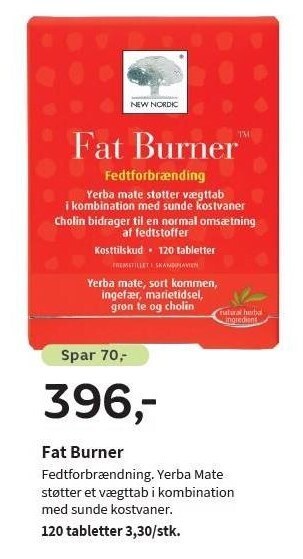 Helsam Fat burner tilbud