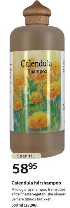 Helsam Calendula hårshampoo tilbud