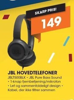 Expert Jbl hovedtelefoner tilbud
