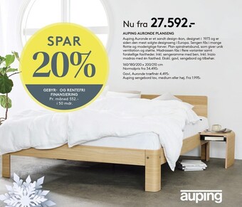 SengeSpecialisten Auping auronde planseng tilbud