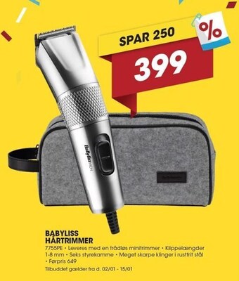 Babyliss hårtrimmer