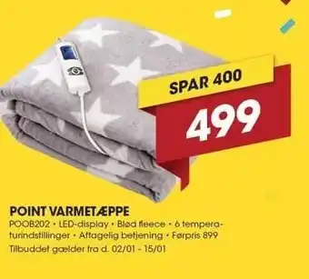 Point varmetæppe