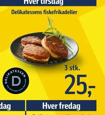 Føtex Delikatessens fiskefrikadeller tilbud