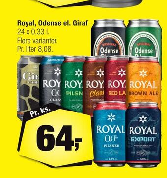 Calle Royal, odense el. giraf tilbud
