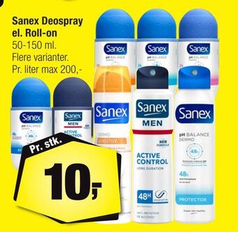 Calle Sanex deospray el. roll-on tilbud