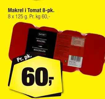 Calle Makrel i tomat 8-pk tilbud