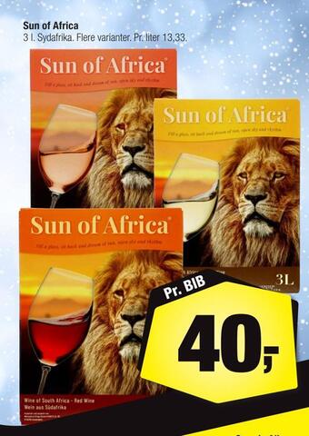 Calle Sun of africa tilbud