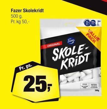 Calle Fazer skolekridt tilbud