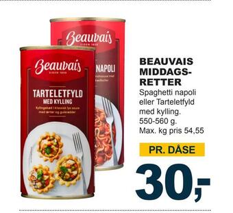 Let-Køb Beauvais middagsretter tilbud
