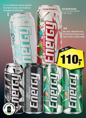 Calle Faxe kondi energy tilbud
