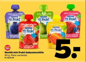 Netto Nestlé min frukt babysmoothie tilbud