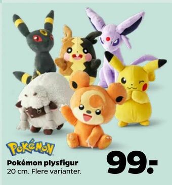 Netto Pokémon plysfigur tilbud