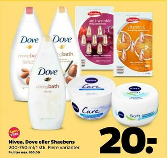 Netto Nivea, Dove eller Shaebens tilbud