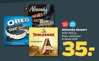 Almondy dessert