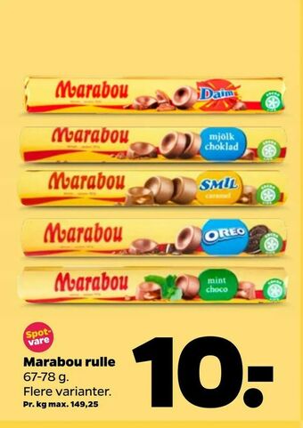 Netto Marabou rulle tilbud