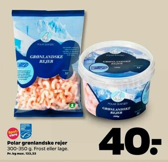 Netto Polar grønlandske rejer tilbud