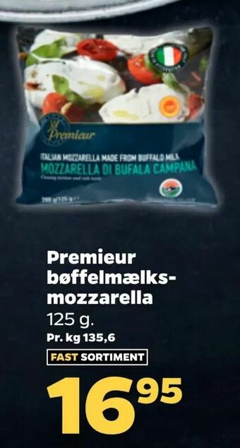 Netto Premieur bøffelmælksmozzarella tilbud