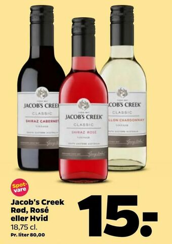 Netto Jacob's Creek Rød, Rosé eller Hvid tilbud