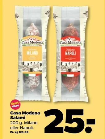 Netto Casa Modena Salami tilbud