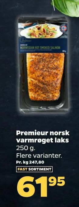 Netto Premieur norsk varmrøget laks tilbud