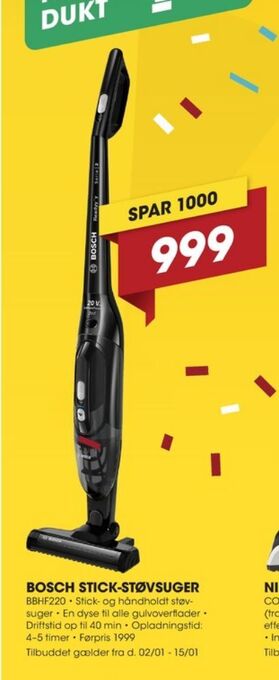 Punkt1 Bosch støvsuger tilbud