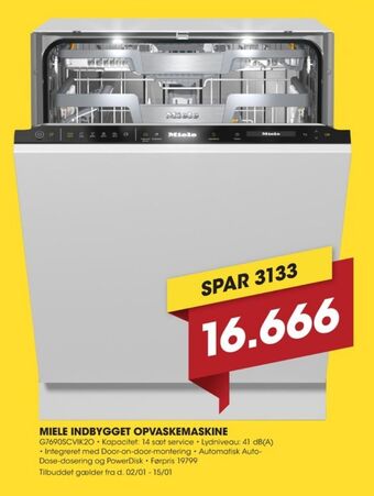 Punkt1 Miele opvaskemaskine tilbud