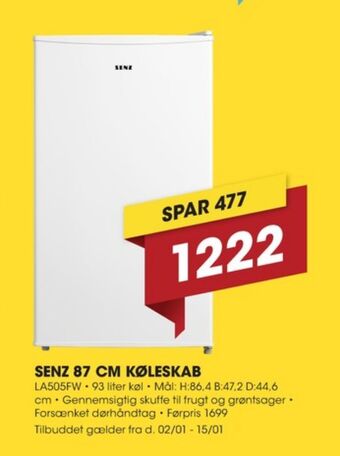 Punkt1 Senz køleskab tilbud