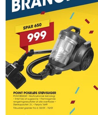 Punkt1 Point støvsuger tilbud