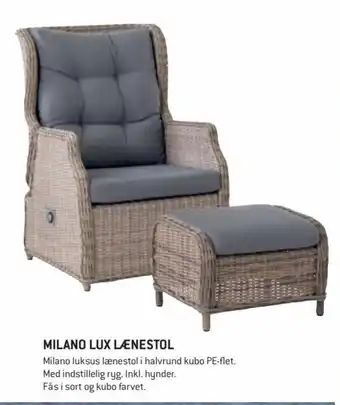 XL-BYG Milano Lux Lænestol tilbud