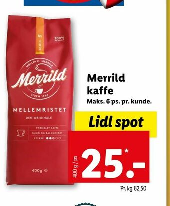 Let-Køb Merrild kaffe tilbud
