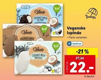Let-Køb Veganske ispinde tilbud