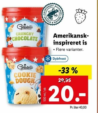 Let-Køb Amerikanskinspireret is tilbud