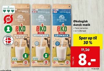 Let-Køb Økologisk dansk mælk tilbud