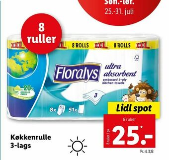 Let-Køb Køkkenrulle 3-lags tilbud