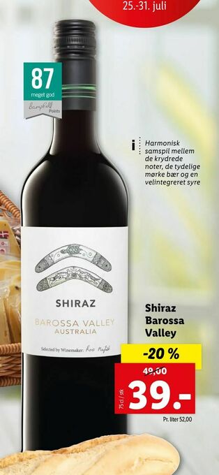 Let-Køb Shiraz Barossa Valley tilbud