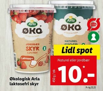 Let-Køb Økologisk Arla laktosefri skyr tilbud