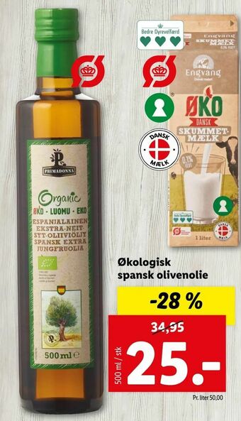 Let-Køb Økologisk spansk olivenolie tilbud