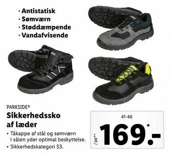 Sikkerhedssko af læder