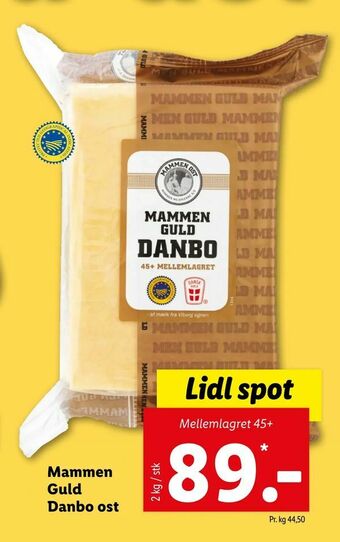 Let-Køb Mammen Guld Danbo ost tilbud