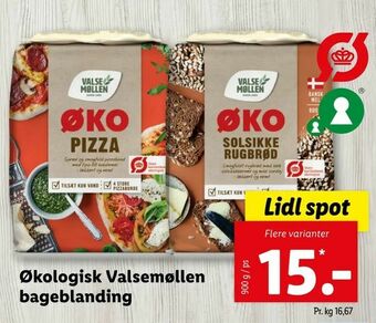 Let-Køb Økologisk Valsemøllen bageblanding tilbud