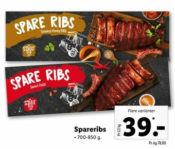 Let-Køb Spareribs tilbud
