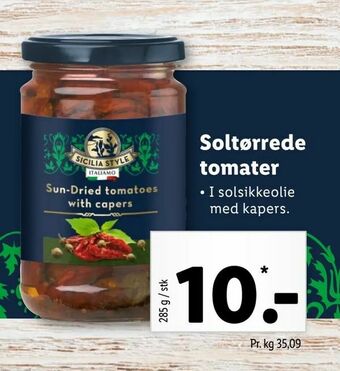 Let-Køb Soltørrede tomater tilbud