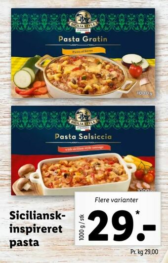 Let-Køb Sicilianskinspireret pasta tilbud