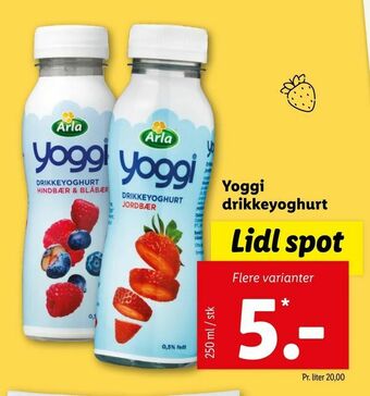 Let-Køb Yoggi drikkeyoghurt tilbud