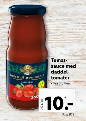 Let-Køb Tomatsauce med daddeltomater tilbud