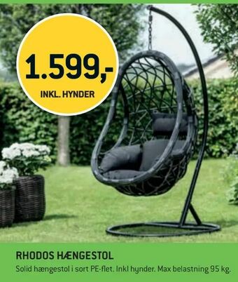 XL-BYG Rhodos hængestol tilbud