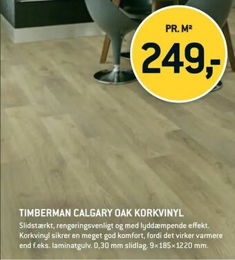 XL-BYG Timberman calgary oak korkvinyl tilbud