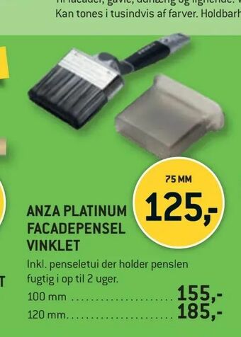 XL-BYG Anza platinum facadepensel vinklet tilbud