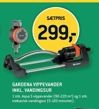 XL-BYG Gardena vippevander inkl. vandingsur tilbud